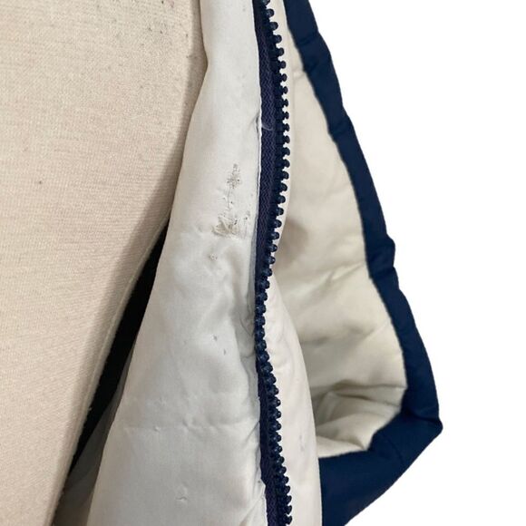 EPIC Vintage 1970s Rainbow Striped Down Puffer Coat Jacket - Picture 15 of 16